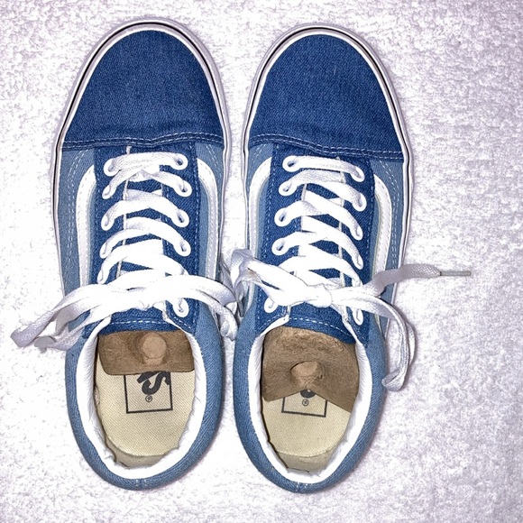 Vans Old Skool 'Denim' Acid Blue Skateboarding Shoes Women Size 6.5 men’s 5 - Picture 6 of 9